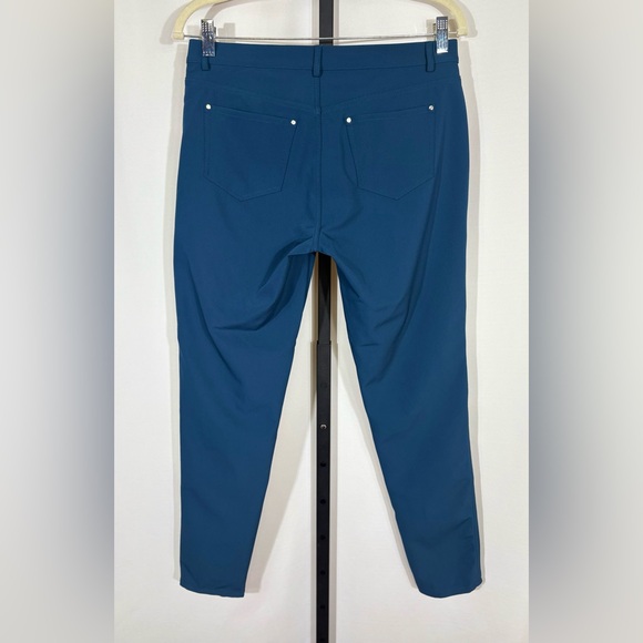 NWOT Lafayette 148 Mercer Pants in Teal Size 6 - Picture 4 of 7